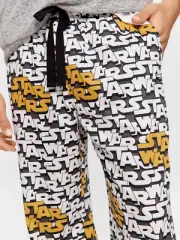 Peter Alexander Star Wars Logo Men Long Cotton Classic Pj Pants 837897 Size M