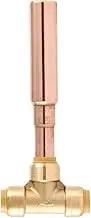 SharkBite 1/2 Inch Residential Water Hammer Arrestor, Push to Connect Brass Plumbing Fittings, PEX Pipe, Copper, CPVC, PE-RT, HDPE, 22630LF