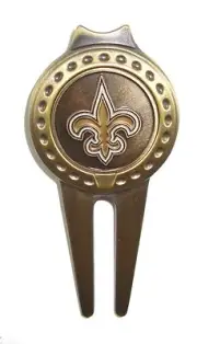 New Orleans Saints Divot Tool with Golf Ball Marker