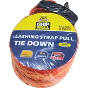 Gripwell Lashing Strap Pull Tie Down 2mx25mm 2 Pack