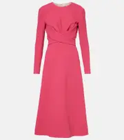 [Emilia Wickstead] Emilia Wickstead Elta crêpe midi dress AU 14 red