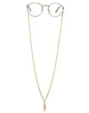 Glasses Chain, Eyeglass Strap For Women Sunglasses - 14K Metal Gold Feather