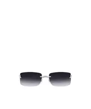 Cartier Rectangle-Rimless Sunglasses One size,71 silver