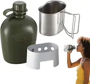 Camping Kettle for Water Cooking | Foldable Backpack Cup | Stainless Steel Set Lightweight for Hiking Outdoor Camping Household Picnic