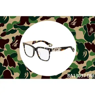 【A BATHING APE】 (BAPE) 日本潮牌 猿人牌 黃金琥珀紋款 光學眼鏡 附中性眼鏡盒 正版