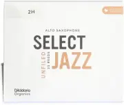D'Addario Organics Select Jazz Unfiled Alto Saxophone Reeds - 2 Hard, 25-pack