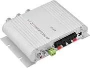 Power Amplifier Mini HiFi 2.1 Stereo Amplifier Bass Auto Car Home Digital Amp (Silver)