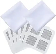 SEWACC 1Set Self Adhesive Window Netting Mesh Fly Screen Curtain Includes White Mesh with Repair Patches Stickers for Insect Control Your Home