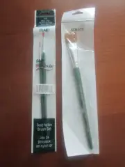 PLAID FOLKART ONE STROKE GOLD NYLON BRUSH SET - 3 BRUSHES - NEW