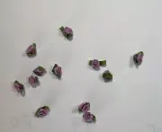 Dollhouse Miniature 1:12 Scale 5 mm Hand Made Silk Ribbon Roses Lavender#Z344