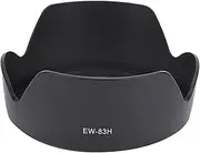 2PCS Lens Hood, Reversible Lens Hood Shade Hood Tulip Flower Design Black Camera Mount Lens Hood