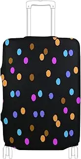 [Joisal] Medium Orchid Luggage Protector Suitcase Cover Fit 18-32 Inch Luggage Covers Tsa Approved, Luggage Identifiers, Polka Dot, L 26-28 in