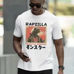 RAPZILLA 中性短袖T恤 7色 怪獸哥吉拉服飾日本親子裝GODZILLA金剛禮物現貨寬鬆潮T嘻哈RAP日文