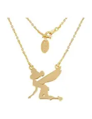 [Couture Kingdom] Disney Peter Pan Tinker Bell Silhouette Necklace 40cm in Gold
