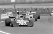 Carlos Pace Surtees TS16 Ford leads Francois Migault BRM P160E 1974 Old Photo