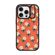 iPhone 16 Pro Impact Ring Stand Case MagSafe Compatible RED MEADOW by Daria Solak Illustrations