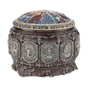 Vintage Music Box with 12 Constellations Rotating Goddess Twinkling LED Light(Scorpio)