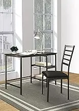 Lexicon Lavaca Metal Writing Desk and Chair Set, Black