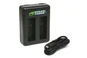 Wasabi Power DUAL Slot USB Battery Charger for GoPro HERO8/HERO7/HERO6/HERO5 Black