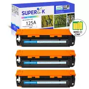 3PK CB541A Cyan Toner Cartridge 125A for HP Color LaserJet CP1515n CM1312mfp