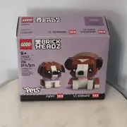 LEGO Brickheadz Pets St. Bernard 236 Pieces 40543 retired new sealed dogs