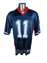 DREW BLEDSOE BUFFALO BILLS VINTAGE REEBOK ON FIELD JERSEY ADULT LARGE NEW W/ TAG
