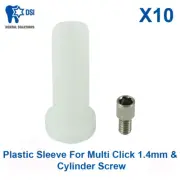 10x Dental DSI Plastic Sleeve For Multi Click 1.4mm System Cylinder Screw