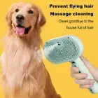 Cat Massage Brush Static-free Pet Rechargeable 3-in-1 Steam for Shedding Comb