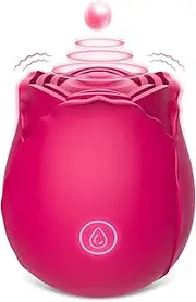 Rose Toys for Women, Vlatne Clitoral Vibrator with 7 Mind-Blowing Tapping Modes, Sweetspot-Teasing Nipple Clitoris Stimulator Masturbating Things for Women Pleasure, Sex Toys Rose Vibrator