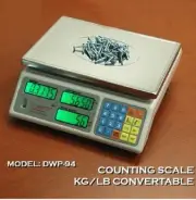 Digiweigh Counting scale 3 kg x 0.1 g / 6 x 0.0002 lb, Platform 11" x 7.5",NEW