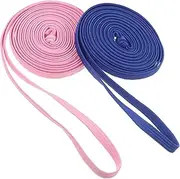 2pcs High Elasticity Skipping Ropes Latex Elastic Cord Jump Rope for Fitness Lightweight and Portable Exercise Equipment for Indoor and Outdoor Activities Random Color Random Color