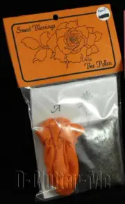 BEE POLLEN SWEET BLESSINGS BOOK OF PRAYERS MEDICINE BAG HERBS FLOWER RESIN X 2