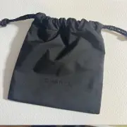 Chanel Makeup Pouch Black Drawstring Bag