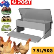 PORIYA 5kg Automatic Chicken Feeder Auto Coop Chick Poultry Treadle Self Opening