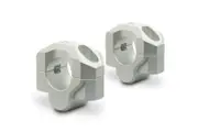 SW-Motech Bar riser for Ø 28 mm handlebar - H=20 mm. Silver. Milled.