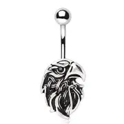 Belly Button Ring Bald Eagle Navel Ring Dangle