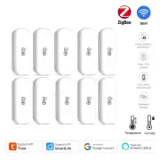 1/10PCS Zigbee 3.0 Wifi Tuya Temperature Humidity Sensor Smart Home Thermometer