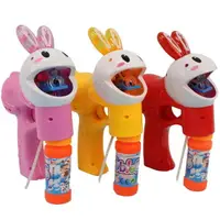在飛比找樂天市場購物網優惠-大兔子泡泡槍 自動泡泡槍+泡泡水(附電池)/一袋5支入(促1
