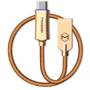 Knight Series - Auto Disconnect, QC 3.0, Quick Charge, Type-C Cable - 1m, Gold