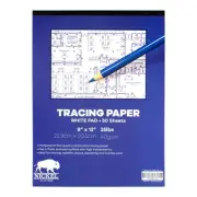 Nickel Sketching & Tracing Paper Pad, 9x12 inches, 50 Sheets I White Transluc...