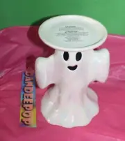 Bath & Body Works Opalescent Pedestal Ghost Candle Holder Halloween 2024