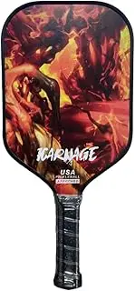 KARNAGE Thermoformed T700 Raw Carbon Pickleball Paddle - KALIBRE 1.0, USAPA Approved, 16mm Honeycomb Polymer Core, Foam-Injected Construction