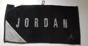 Nike Air Jordan Golf Towel Jumpman Soft Terry Black/Grey 16" x 32"