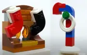 NEW Marvel Lego Spider-Man Fireplace & Candy Cane Mini Sets