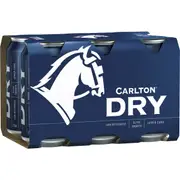 Carlton Dry Cans 375ml x6 Pack