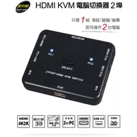 在飛比找蝦皮購物優惠-伽利略 HDMI 4K2K KVM 電腦切換器 2埠 電子式