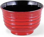 J-Kitchens TA Ryusen Soup Bowl (Soup Bowl, Bowl, Wan, Lacquerware), Negoro Kuden Inner Black, 4.4 x 4.3 x 2.8 inches (11.1 x 11.1 x 7.1 cm), Heat Resistant ABS Resin, Made in Japan, Dishwasher Safe