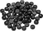 uxcell 12mm Glass Mosaic Tiles, 200g Round Iridescent Glass Pieces Recycled Mosaic Tiles Bulk for Vase Flower Pots Aquarium Decor Garden Project DIY Art Craft, Black