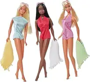 Barbie Signature Malibu Barbie & Friends Vintage Reproduction, PJ and Christie Repro Dolls in Swimwear Collector