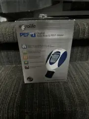 Microlife PEF 1 Digital Peak Flow & FEV1 PF100 Meter NIB